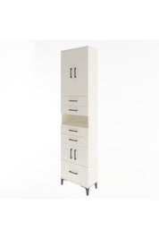 Arges Dolap 4 Raflı 5 Çekmeceli 4 Kapaklı 60x30x243 - S32M015V1A