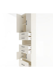 Arges Dolap 4 Raflı 5 Çekmeceli 4 Kapaklı 60x30x243 - S32M015V1A