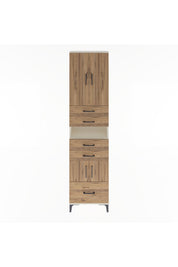 Arges Dolap 4 Raflı 5 Çekmeceli 4 Kapaklı 60x30x243 - S32M015V3A