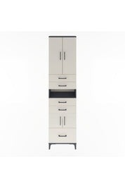 Arges Dolap 4 Raflı 5 Çekmeceli 4 Kapaklı 60x30x243 - S32M015V4A