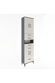 Arges Dolap 4 Raflı 5 Çekmeceli 4 Kapaklı 60x30x243 - S32M015V4A