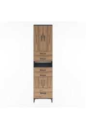 Arges Dolap 4 Raflı 5 Çekmeceli 4 Kapaklı 60x30x243 - S32M015V6A