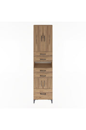 Arges Dolap 4 Raflı 5 Çekmeceli 4 Kapaklı 60x30x243 - S32M015V9A