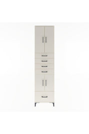 Arges Dolap 4 Raflı 5 Çekmeceli 4 Kapaklı 60x30x243 - S32M016V1A