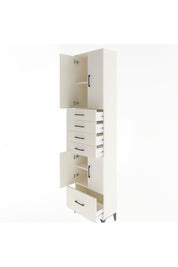 Arges Dolap 4 Raflı 5 Çekmeceli 4 Kapaklı 60x30x243 - S32M016V1A