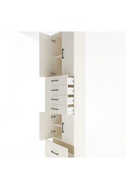 Arges Dolap 4 Raflı 5 Çekmeceli 4 Kapaklı 60x30x243 - S32M016V1A