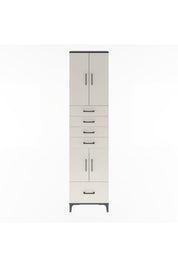Arges Dolap 4 Raflı 5 Çekmeceli 4 Kapaklı 60x30x243 - S32M016V4A