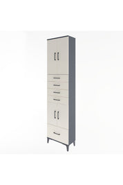 Arges Dolap 4 Raflı 5 Çekmeceli 4 Kapaklı 60x30x243 - S32M016V4A