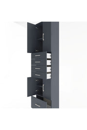 Arges Dolap 4 Raflı 5 Çekmeceli 4 Kapaklı 60x30x243 - S32M016V5A