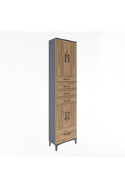 Arges Dolap 4 Raflı 5 Çekmeceli 4 Kapaklı 60x30x243 - S32M016V6A