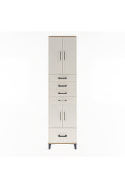 Arges Dolap 4 Raflı 5 Çekmeceli 4 Kapaklı 60x30x243 - S32M016V7A
