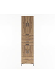Arges Dolap 4 Raflı 5 Çekmeceli 4 Kapaklı 60x30x243 - S32M016V9A
