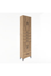 Arges Dolap 4 Raflı 5 Çekmeceli 4 Kapaklı 60x30x243 - S32M016V9A