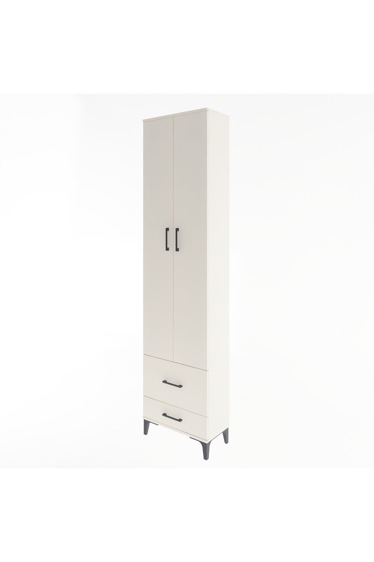 Arges Dolap 4 Raflı 2 Çekmeceli 2 Kapaklı 60x30x243 - S32M017V1A