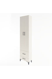 Arges Dolap 4 Raflı 2 Çekmeceli 2 Kapaklı 60x30x243 - S32M017V1A