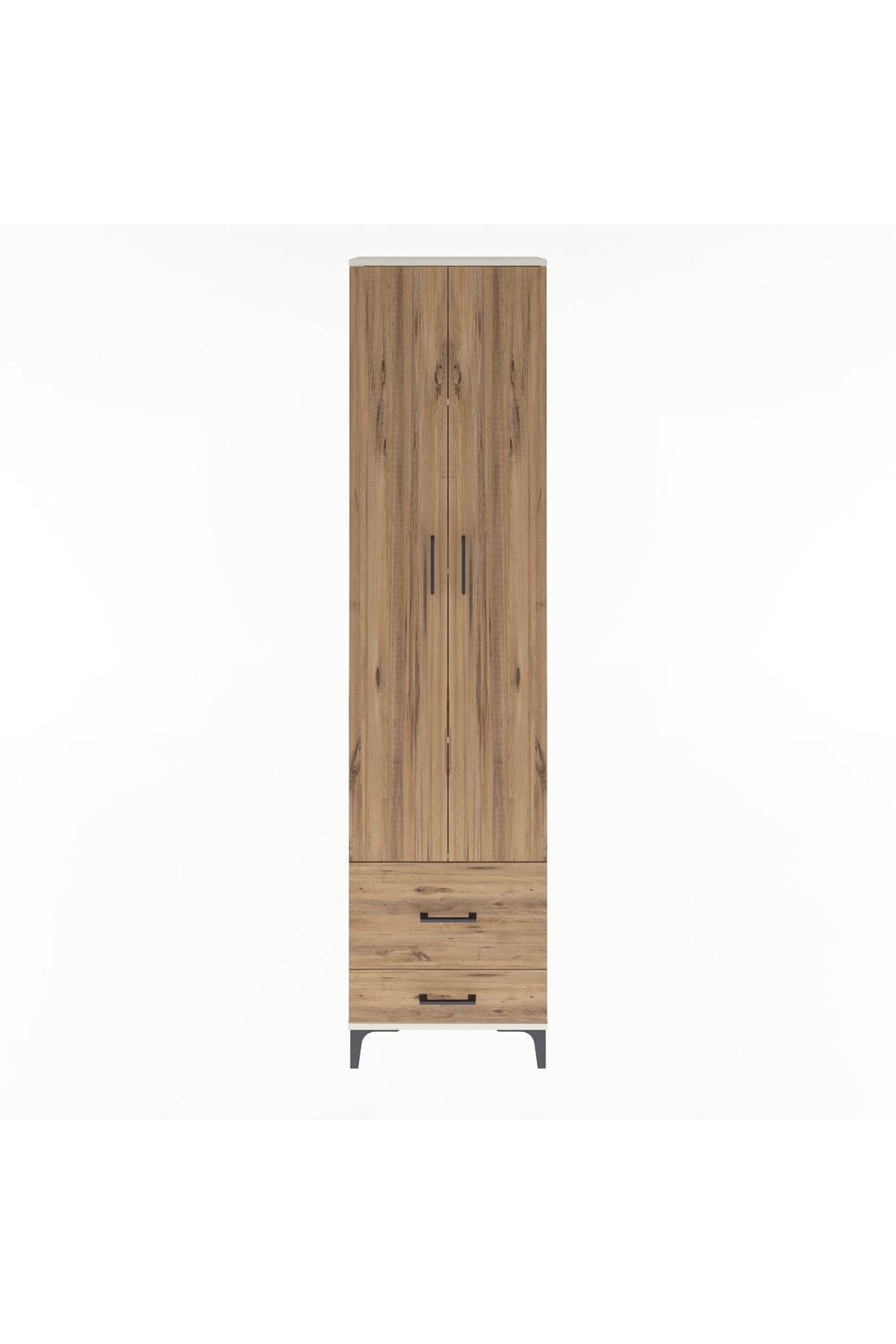 Arges Dolap 4 Raflı 2 Çekmeceli 2 Kapaklı 60x30x243 - S32M017V3A