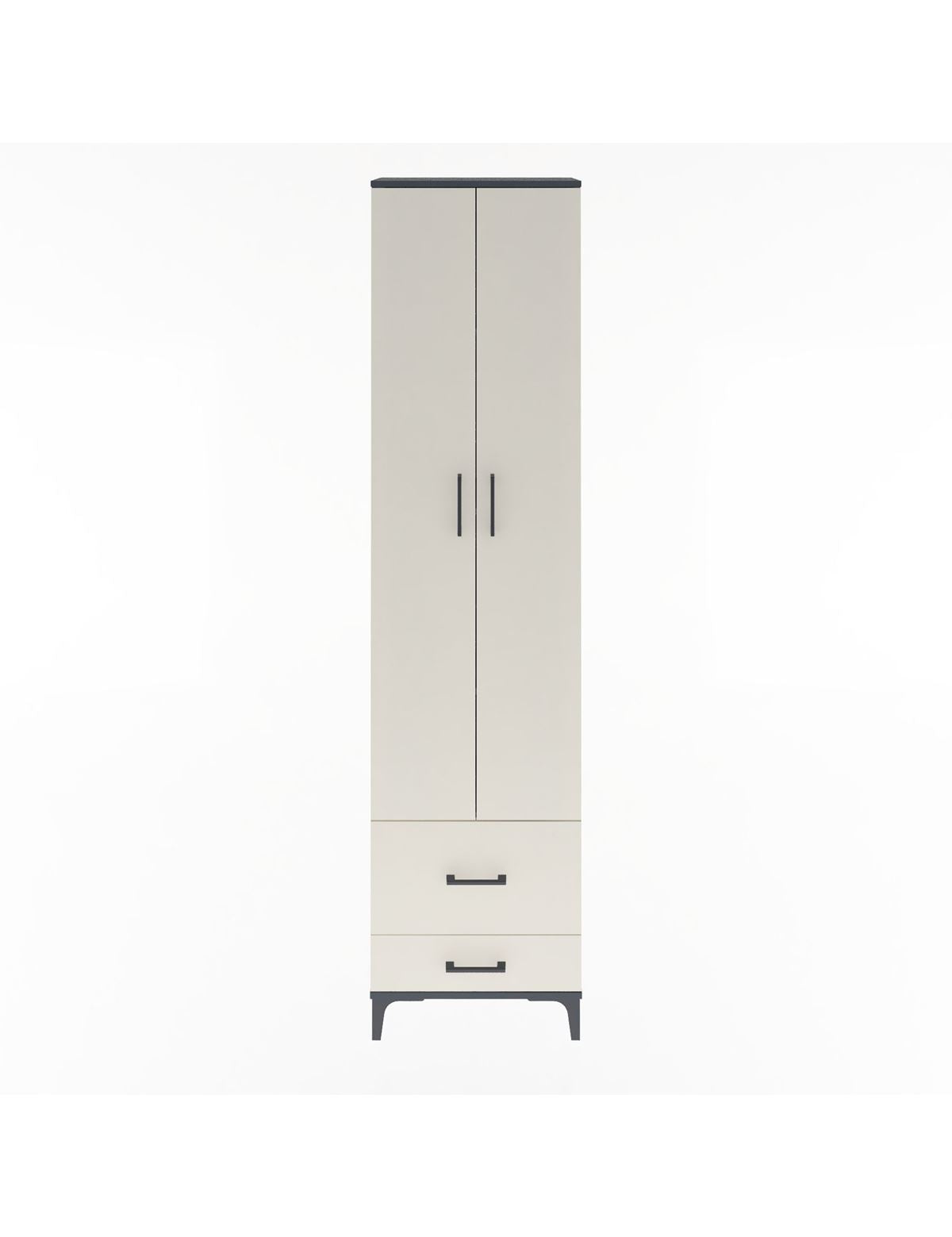 Arges Dolap 4 Raflı 2 Çekmeceli 2 Kapaklı 60x30x243 - S32M017V4A