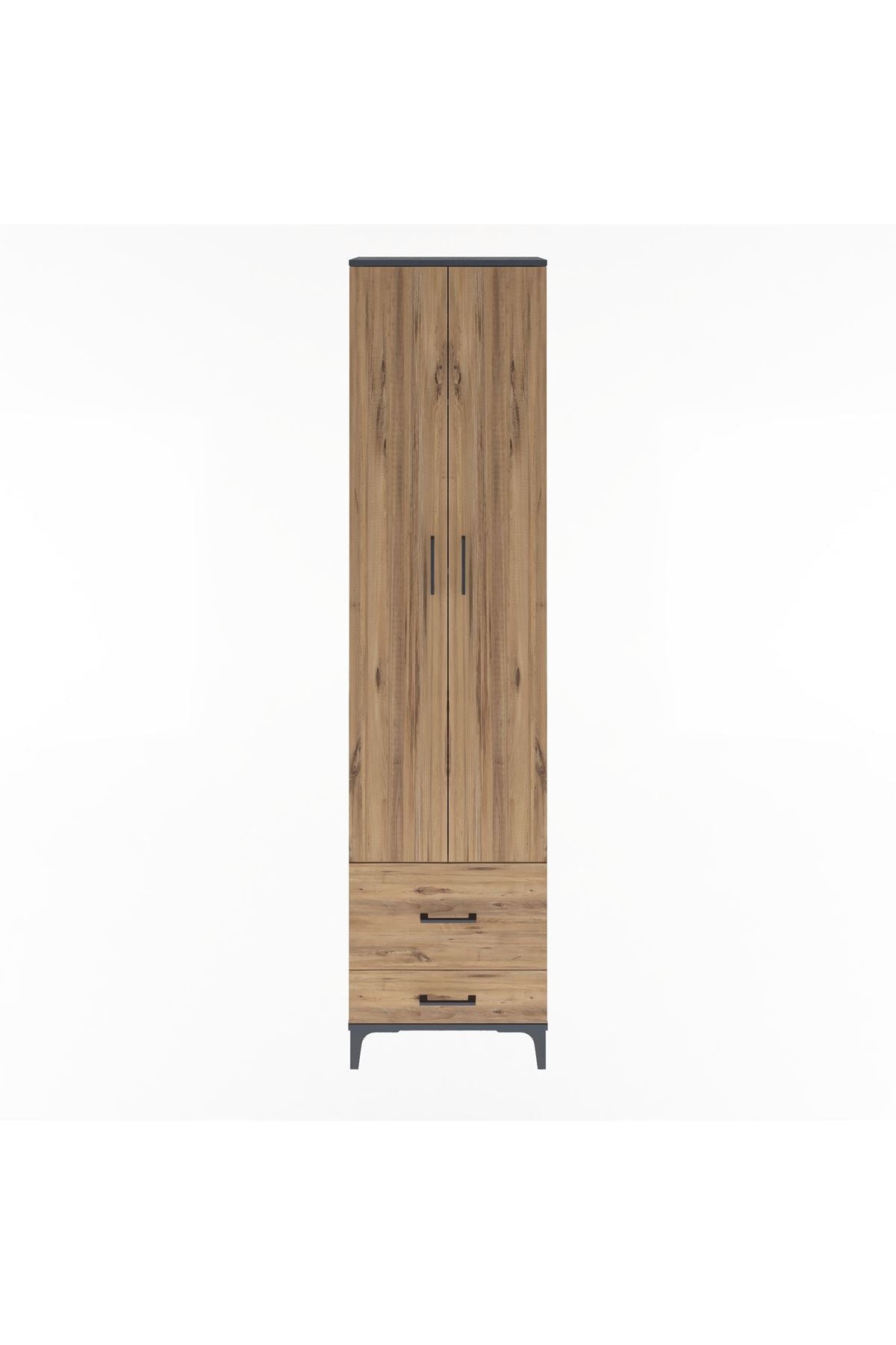 Arges Dolap 4 Raflı 2 Çekmeceli 2 Kapaklı 60x30x243 - S32M017V6A