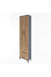 Arges Dolap 4 Raflı 2 Çekmeceli 2 Kapaklı 60x30x243 - S32M017V6A