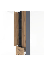 Arges Dolap 4 Raflı 2 Çekmeceli 2 Kapaklı 60x30x243 - S32M017V6A