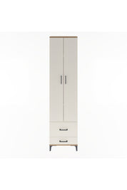 Arges Dolap 4 Raflı 2 Çekmeceli 2 Kapaklı 60x30x243 - S32M017V7A