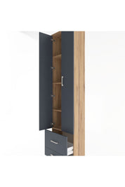 Arges Dolap 4 Raflı 2 Çekmeceli 2 Kapaklı 60x30x243 - S32M017V8A