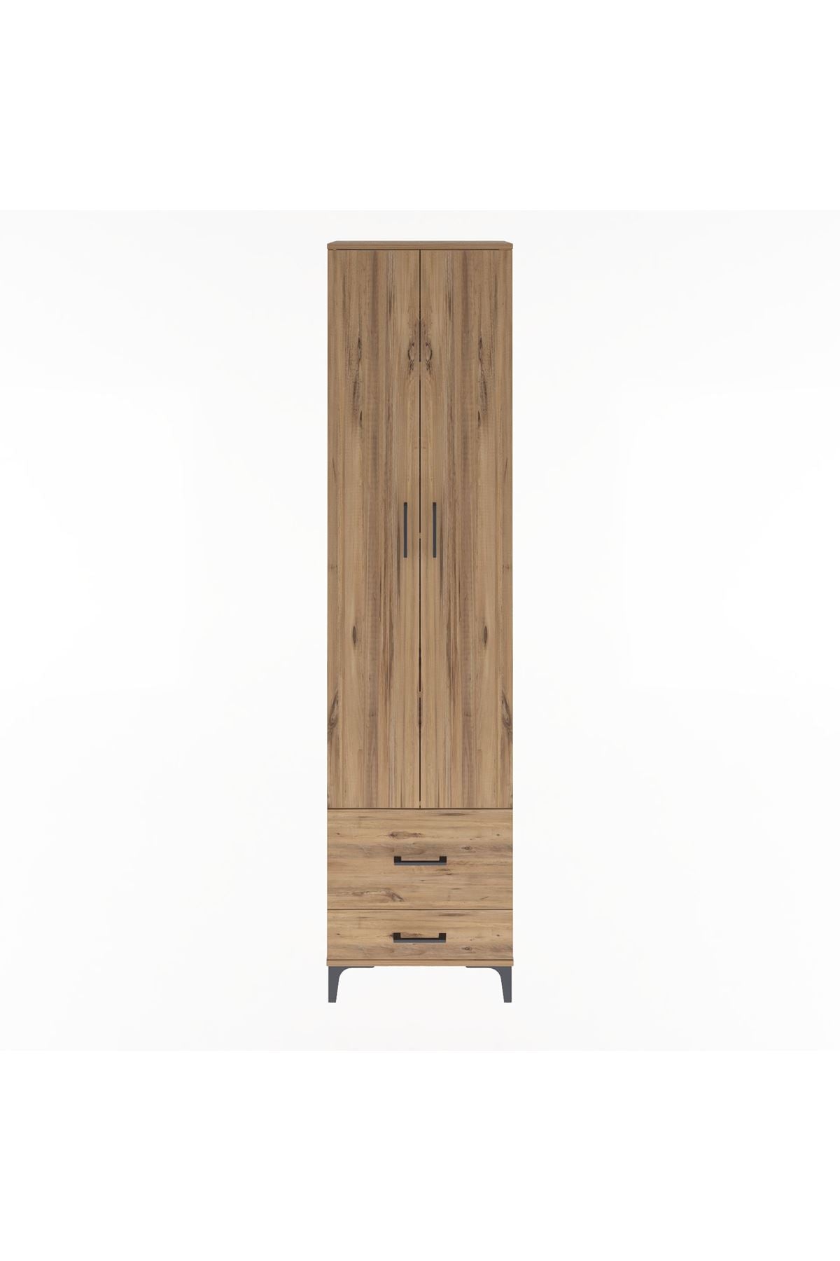 Arges Dolap 4 Raflı 2 Çekmeceli 2 Kapaklı 60x30x243 - S32M017V9A