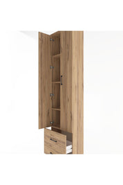Arges Dolap 4 Raflı 2 Çekmeceli 2 Kapaklı 60x30x243 - S32M017V9A