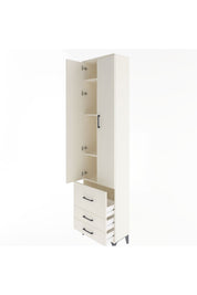Arges Dolap 4 Raflı 3 Çekmeceli 2 Kapaklı 60x30x243 - S32M018V1A
