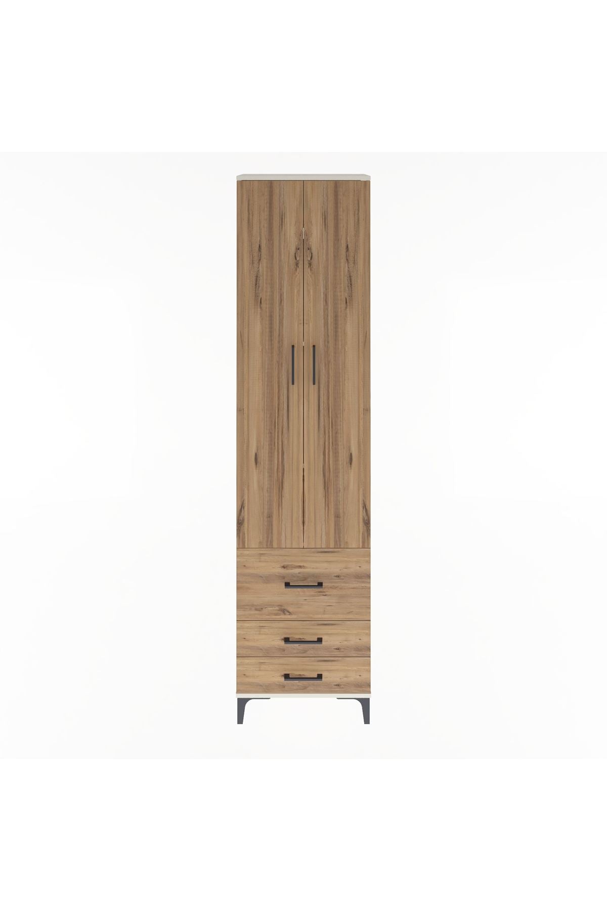 Arges Dolap 4 Raflı 3 Çekmeceli 2 Kapaklı 60x30x243 - S32M018V3A