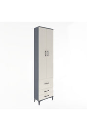 Arges Dolap 4 Raflı 3 Çekmeceli 2 Kapaklı 60x30x243 - S32M018V4A