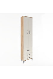 Arges Dolap 4 Raflı 3 Çekmeceli 2 Kapaklı 60x30x243 - S32M018V7A