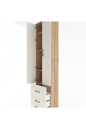 Arges Dolap 4 Raflı 3 Çekmeceli 2 Kapaklı 60x30x243 - S32M018V7A