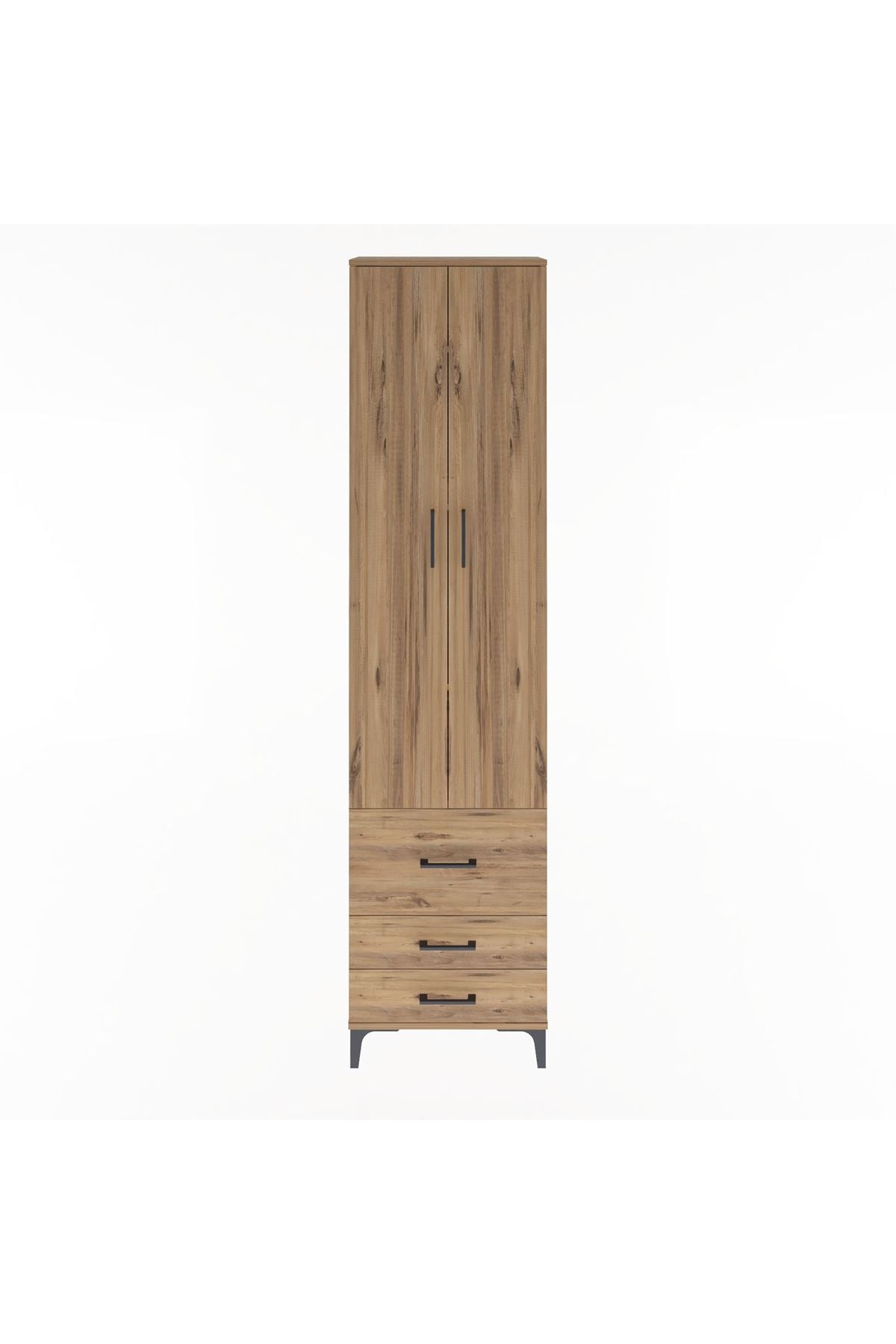 Arges Dolap 4 Raflı 3 Çekmeceli 2 Kapaklı 60x30x243 - S32M018V9A