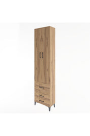 Arges Dolap 4 Raflı 3 Çekmeceli 2 Kapaklı 60x30x243 - S32M018V9A