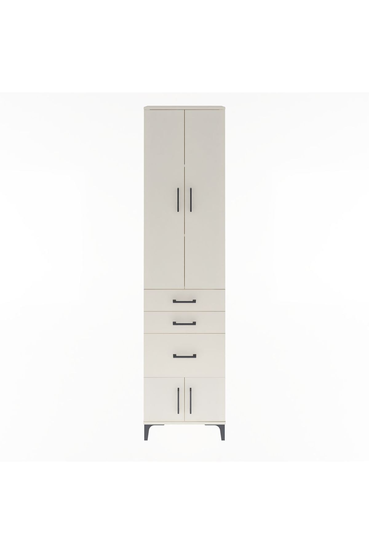 Arges Dolap 3 Raflı 3 Çekmeceli 4 Kapaklı 60x30x243 - S32M019V1A