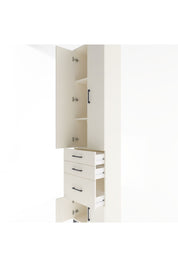 Arges Dolap 3 Raflı 3 Çekmeceli 4 Kapaklı 60x30x243 - S32M019V1A