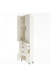 Arges Dolap 3 Raflı 3 Çekmeceli 4 Kapaklı 60x30x243 - S32M019V1A
