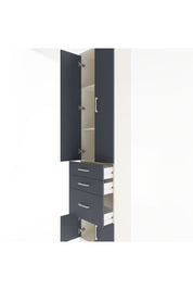 Arges Dolap 3 Raflı 3 Çekmeceli 4 Kapaklı 60x30x243 - S32M019V2A