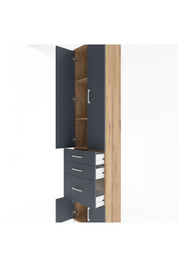 Arges Dolap 3 Raflı 3 Çekmeceli 4 Kapaklı 60x30x243 - S32M019V8A