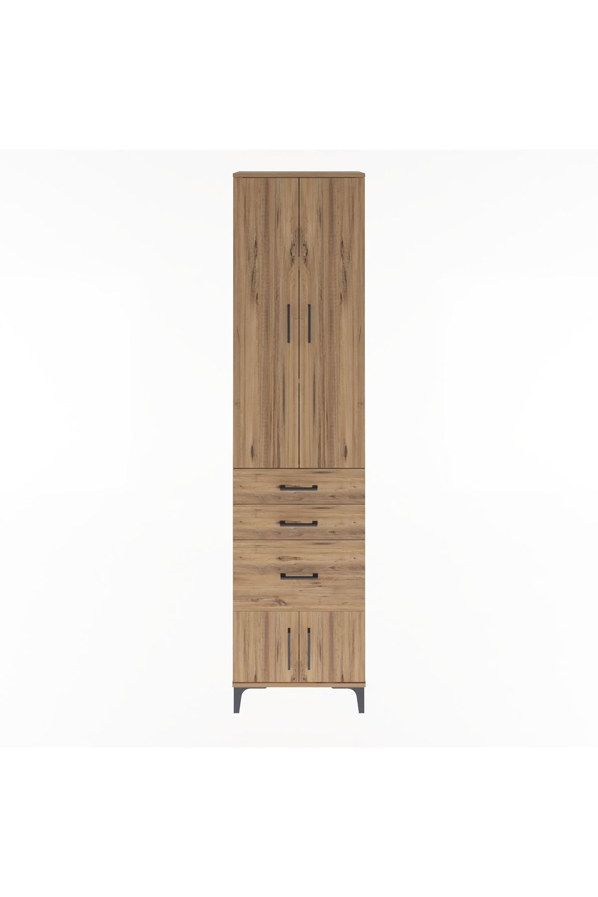 Arges Dolap 3 Raflı 3 Çekmeceli 4 Kapaklı 60x30x243 - S32M019V9A