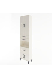 Arges Dolap 4 Raflı 3 Çekmeceli 2 Kapaklı 60x30x243 - S32M020V1A