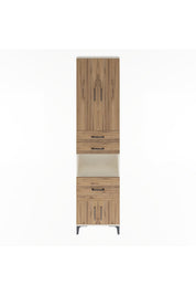 Arges Dolap 4 Raflı 3 Çekmeceli 2 Kapaklı 60x30x243 - S32M020V3A