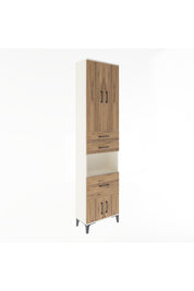 Arges Dolap 4 Raflı 3 Çekmeceli 2 Kapaklı 60x30x243 - S32M020V3A