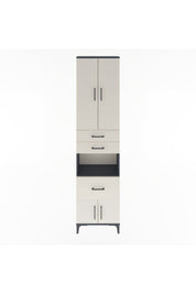 Arges Dolap 4 Raflı 3 Çekmeceli 2 Kapaklı 60x30x243 - S32M020V4A