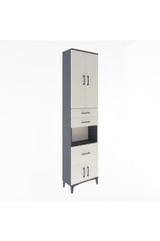 Arges Dolap 4 Raflı 3 Çekmeceli 2 Kapaklı 60x30x243 - S32M020V4A