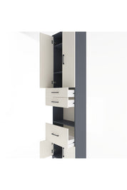 Arges Dolap 4 Raflı 3 Çekmeceli 2 Kapaklı 60x30x243 - S32M020V4A
