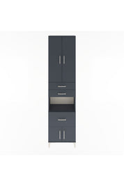 Arges Dolap 4 Raflı 3 Çekmeceli 2 Kapaklı 60x30x243 - S32M020V5A