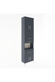 Arges Dolap 4 Raflı 3 Çekmeceli 2 Kapaklı 60x30x243 - S32M020V5A