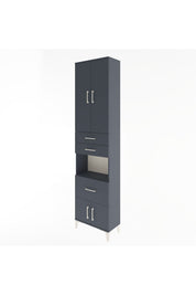 Arges Dolap 4 Raflı 3 Çekmeceli 2 Kapaklı 60x30x243 - S32M020V5A